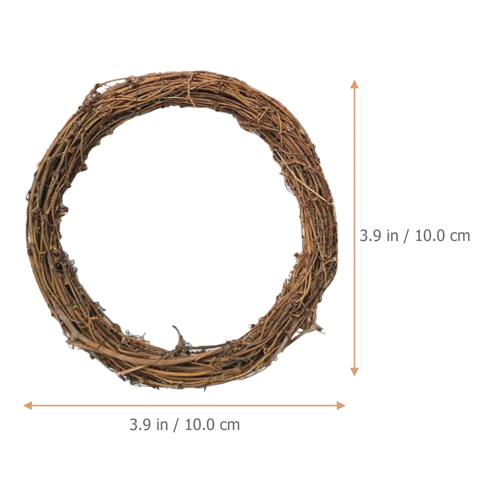

Rattan Garland Halloween Wreath Supplies Wicker Wall Decor Kits Door Vine Wreaths for Crafts Diy Circle Accessory Grapevine
