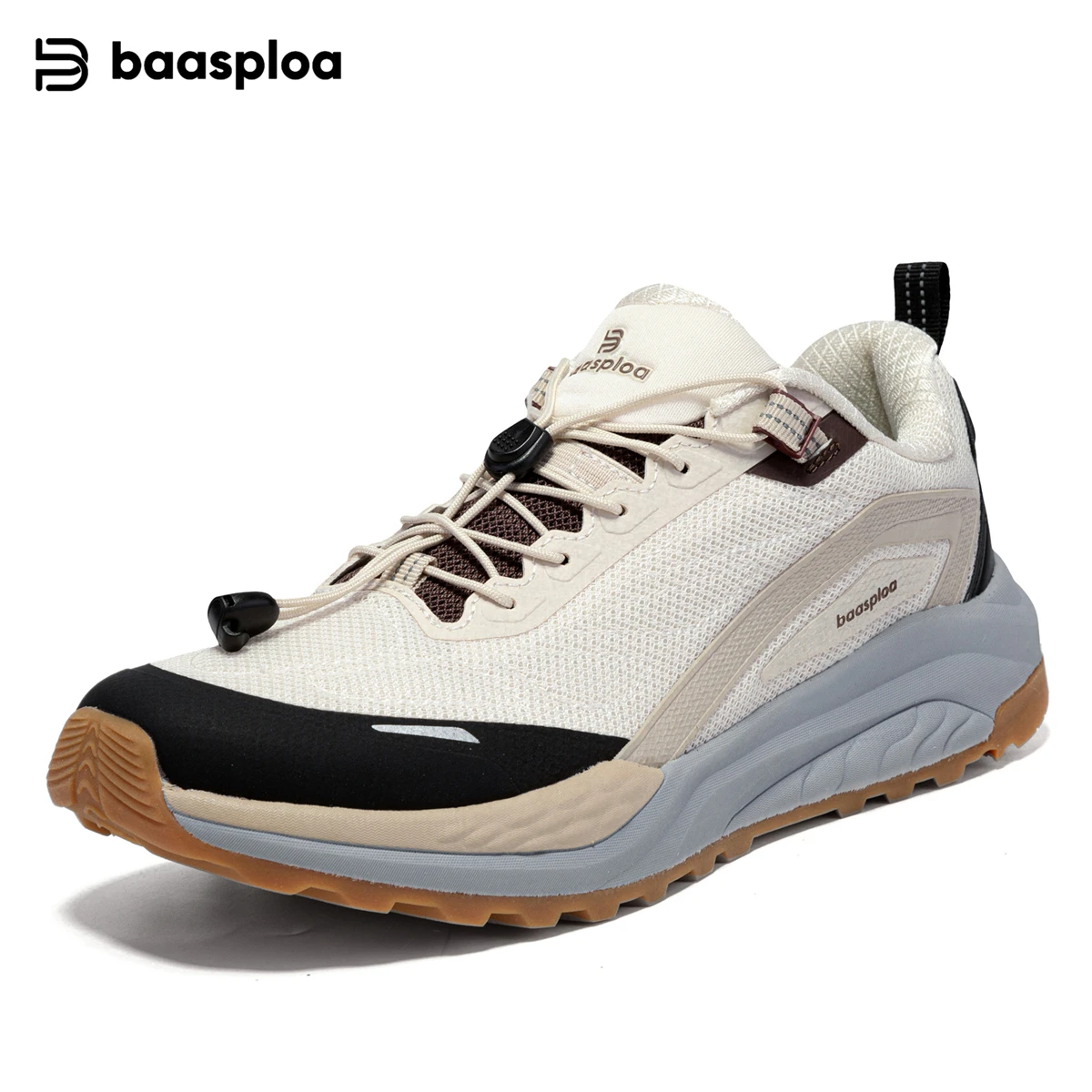 

Baasploa Summer Hiking Shoes Men Mesh Breathable Comfort Male Shoes Outdoor Climbing Waterproof Non-slip Wear-resistant Sneakers