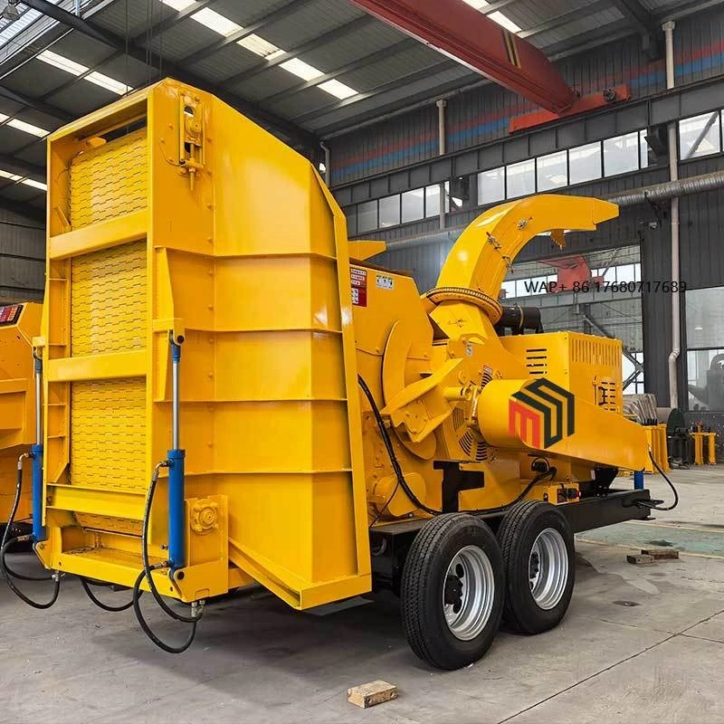 Shengmiao Industrial Tree Branch Shredder Crusher China Forestry Mulcher Large Lumbers Biomass Wood Chipper Machine Price