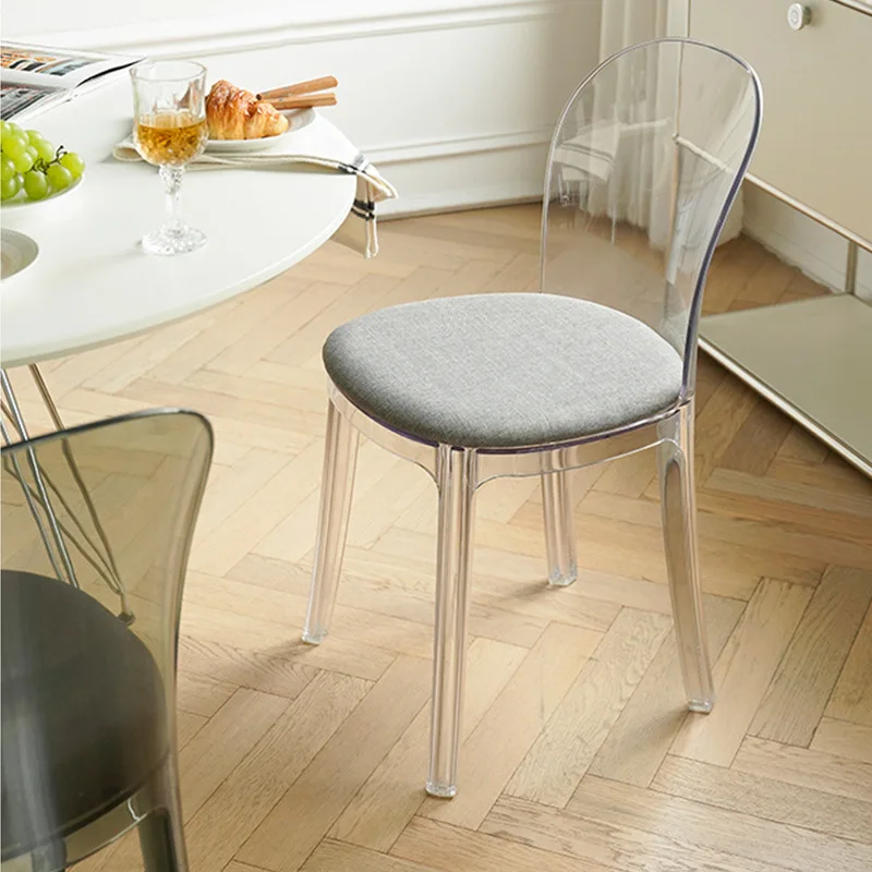 

Leisure transparent acrylic Nordic dining chairs, simple modern and fashionable office chairs