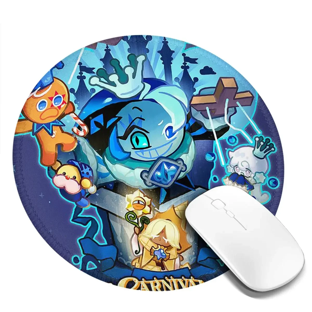 Shadow Milk Cookie Run Kingdom Round Mouse Pad Computer Keyboard Mouse Mat Gamer PC Desk Mat Office Table Mats