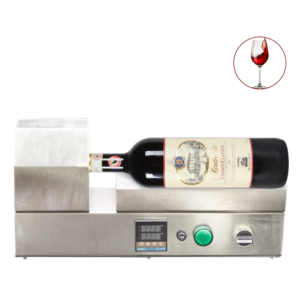 

110v 220v Bottle Sleeve Shrink Sealing Machine 1000W Wine Bottle Cap Wrap Heat Shrinking Electric PVC Capsule Shrinker