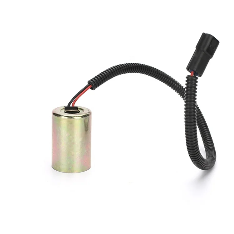 DH60-5 DH60-7 Excavator Solenoid Valve Coil 12V 52.6mm 14mm Valve
