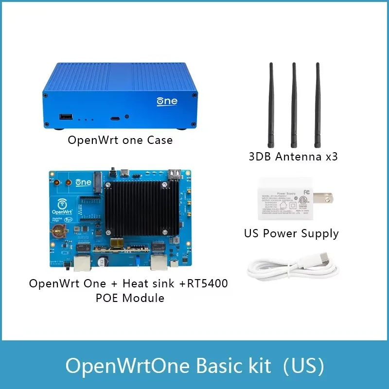 【Hot Sale】Banana Pi OpenWrt One Router Development Board  MT7981B Dual-band WiFi6 1GB DDR4 RAM 256 MiB NAND USB 2.0 M.2 - view 2