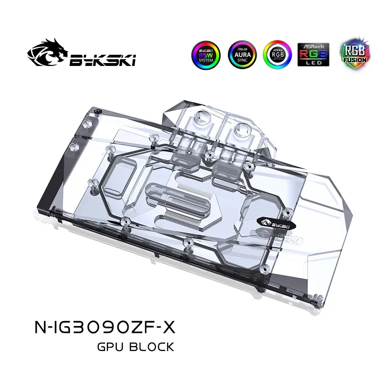 

Bykski Water Block Use for Colorful Battleax GeForce RTX3090 24G / RTX 3080 10G GPU Card /Full Cover Copper Radiator / RGB Light