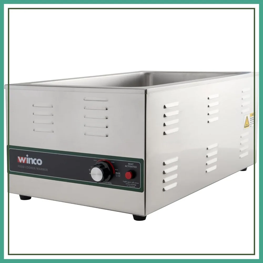 

1500W Electric Food Cooker/Warmer, Stainless Steel, Medium, Fast Heating, Even Cooking
