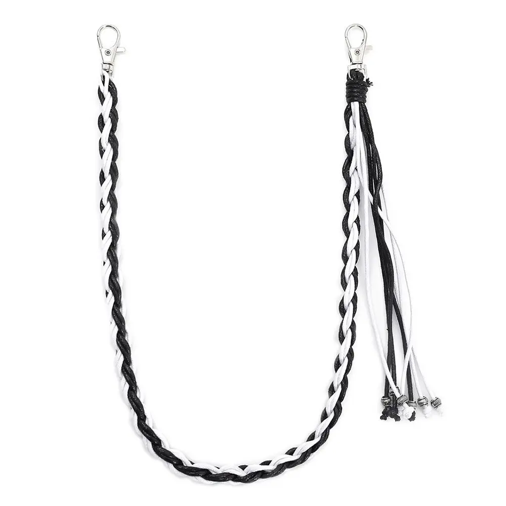 Модная тканая подвеска для брюк, цепочка в стиле панк-рок, универсальная поясная цепочка, джинсы, брюки, Harajuku, поясная брелок для ключей для мужчин и женщин