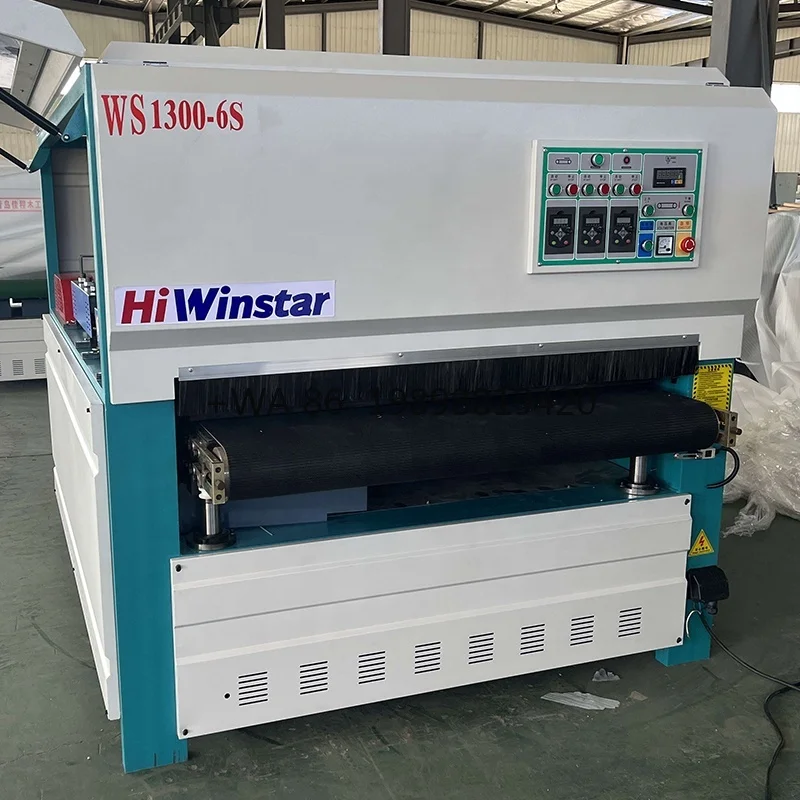 Door Cabinet Wood Disc Woodworking Brush Polishing Sanding Sander Machine 1000mm/1300mm Automatic MDF