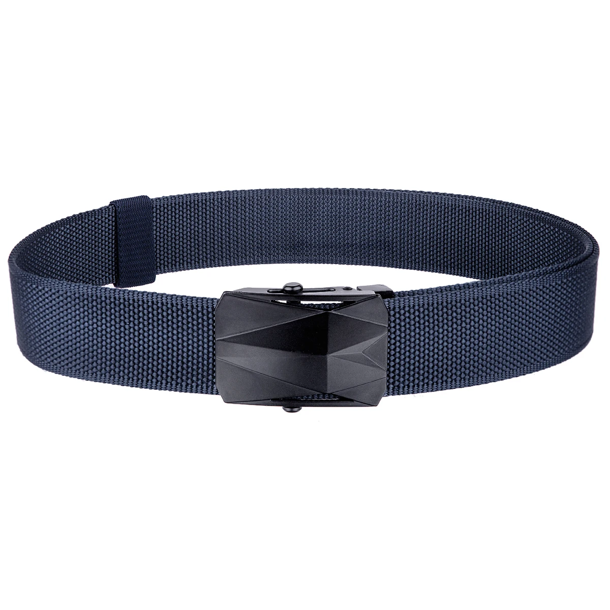 Nylon Belt for Men Tactical Style Military Belt Adjustable No Hole Belts with Metal Buckle