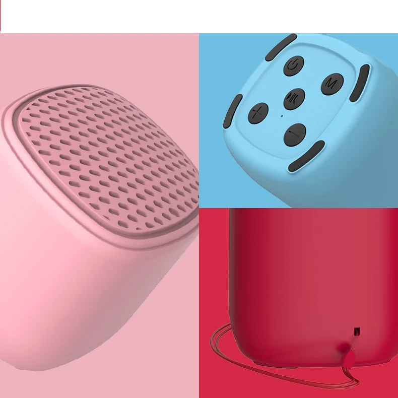 

2022 Macaron Cute Portable KIMISO KMS M6 Mini Wireless Portable Speaker mini small portable waterproof multimedia speaker