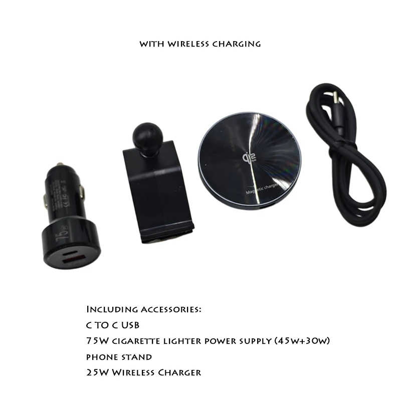 Für Volkswagen VW Golf 8 2020 2021 2022 2023 2024 2025 2026 Auto-Zubehör Magnetische 25W Kabellose Ladehalterung mit Verkleidung – Detail 3