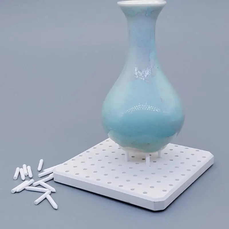 R66A قطعة السيراميك المقاومة للحرارة دعم دبوس ووسادة فرن ملحقات فرن السيراميك لفرن الزجاج السيراميك #5