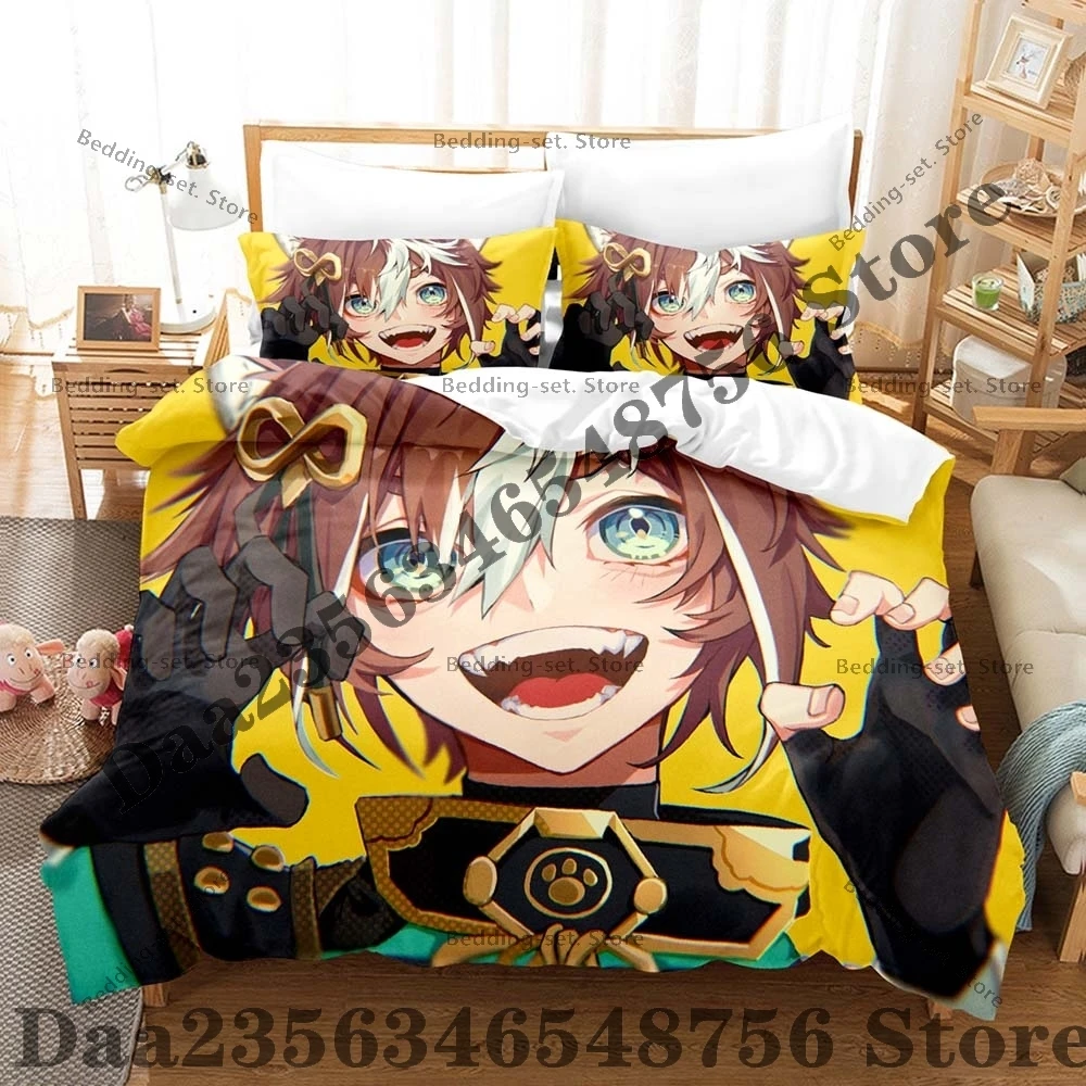 Cool Personality Kpop Gorou Bedding Set AnimThree Piece Bedding Set - Luxury Comforter Set with Queen King Size Including pillow