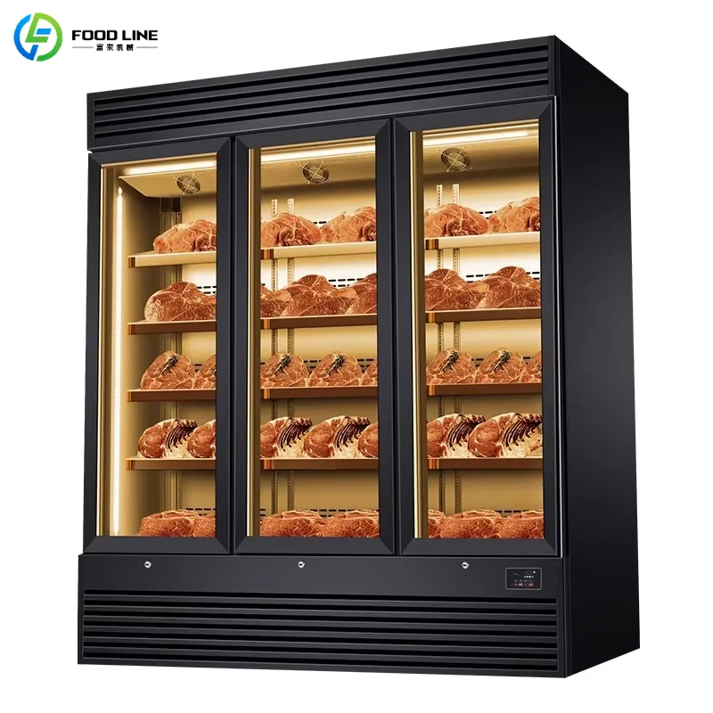 Customized Multi Door Dry Aging Refrigerator Large Commercial Meat Aging Cabinet Stainless Steel Dry Ager for Meat Processing