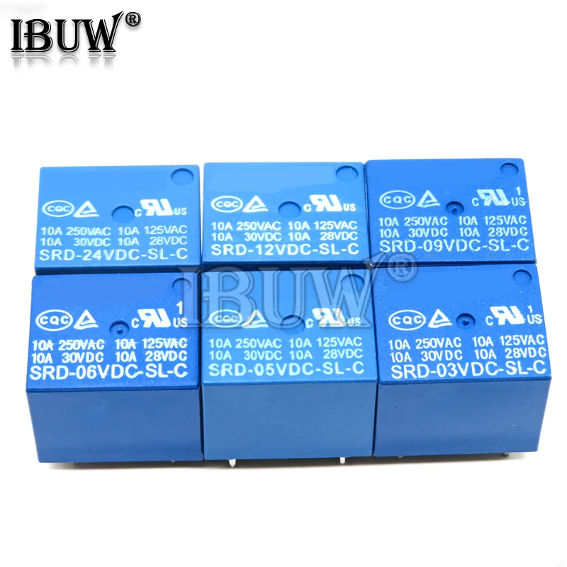 5 szt. SRD-03 przekaźnikowy 05 09 06 24 12vdc-sl-c 5PINS 3V 5V 9V 6V 24V 12V wysokiej jakości SRD-03VDC-SL-C SRD-05VDC-SL-C SRD-09VDC-SL-C