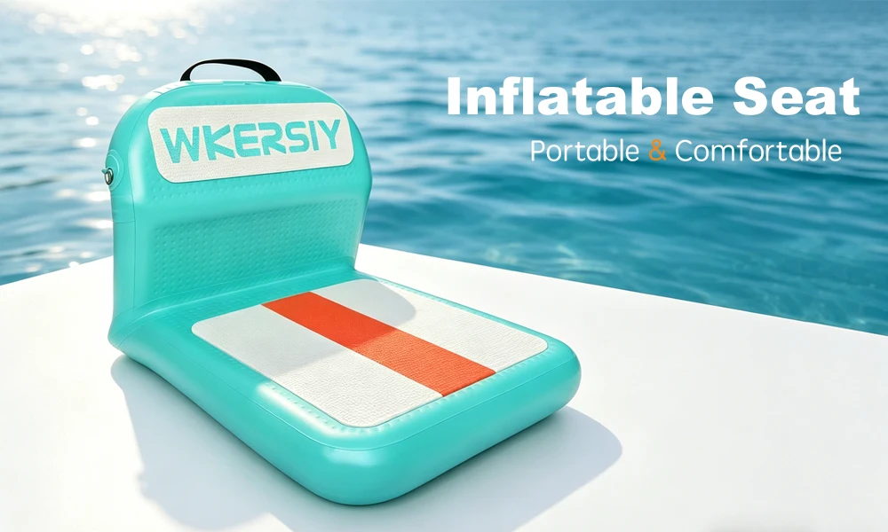 Aufblasbarer Kajaksitz mit Rückenlehne, stabiler Sitz für SUP, Paddleboard, Boot, Kajak-Sitzkissen für vielseitigen Einsatz. – Detail 1