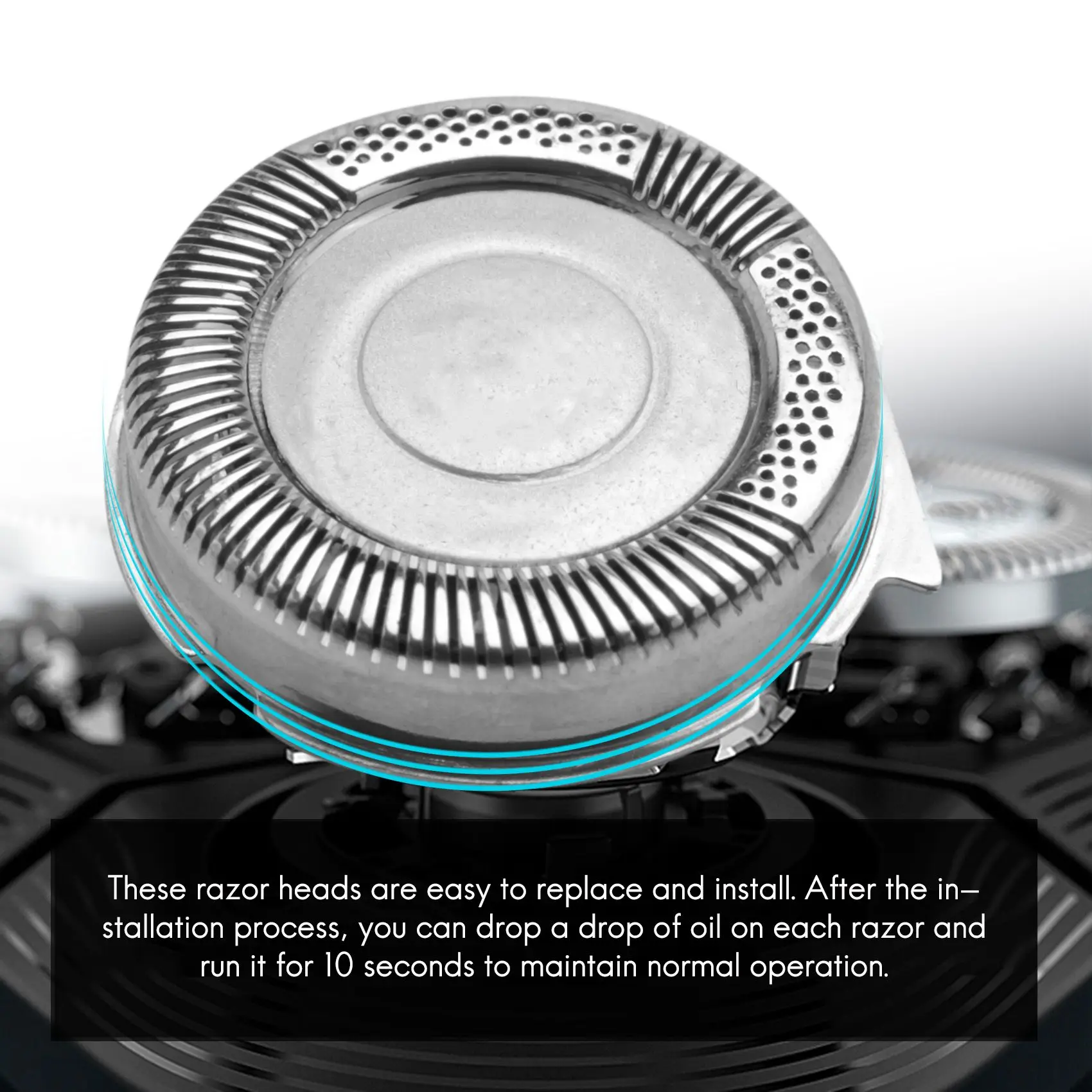 Cabeças de barbeador elétricas de substituição, lâmina de barbear, Philips série SH50, 5000, S5085, S5050, S5000, S5010, S5380, 4pcs