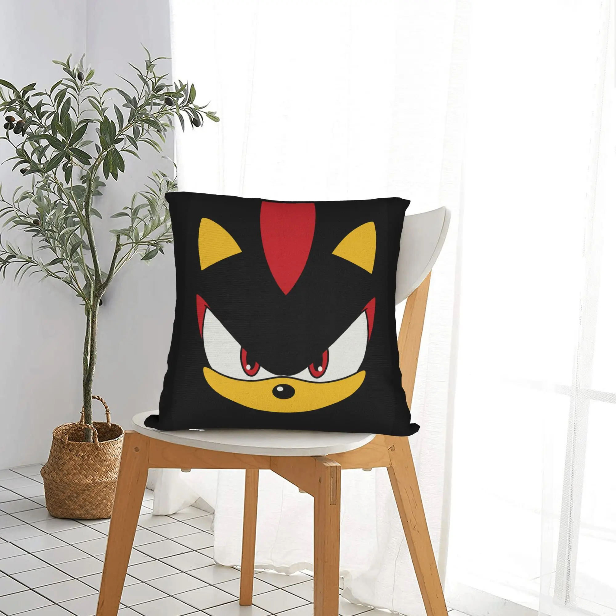 Knuckles Soniced Gaming Square Pillow Cases  Cushion Covers Funny Zippered Decorative Pillowcase for Home 40*40cm - view 2