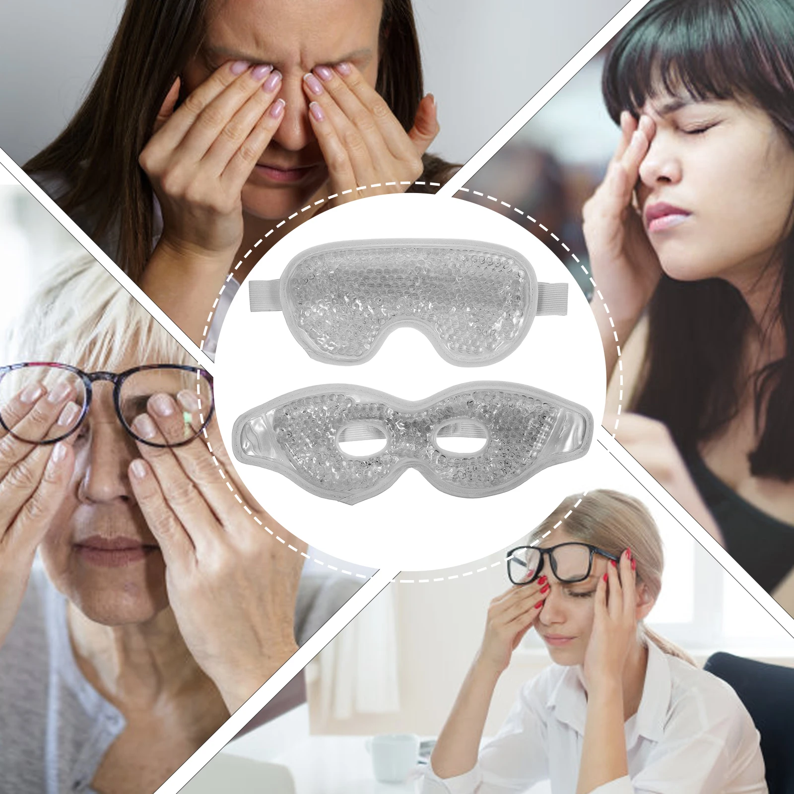 

Cold Eye Mask Ice Bag Kids Patches Fatigue Relief Grey Cooling Pads Child