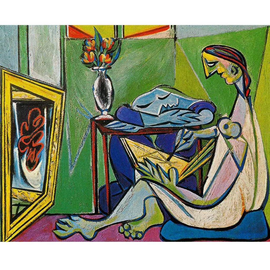 

Hand painted high quality reproduction of A muse by Pablo Picasso Abstract canvas art Modern decorations picture Wall art