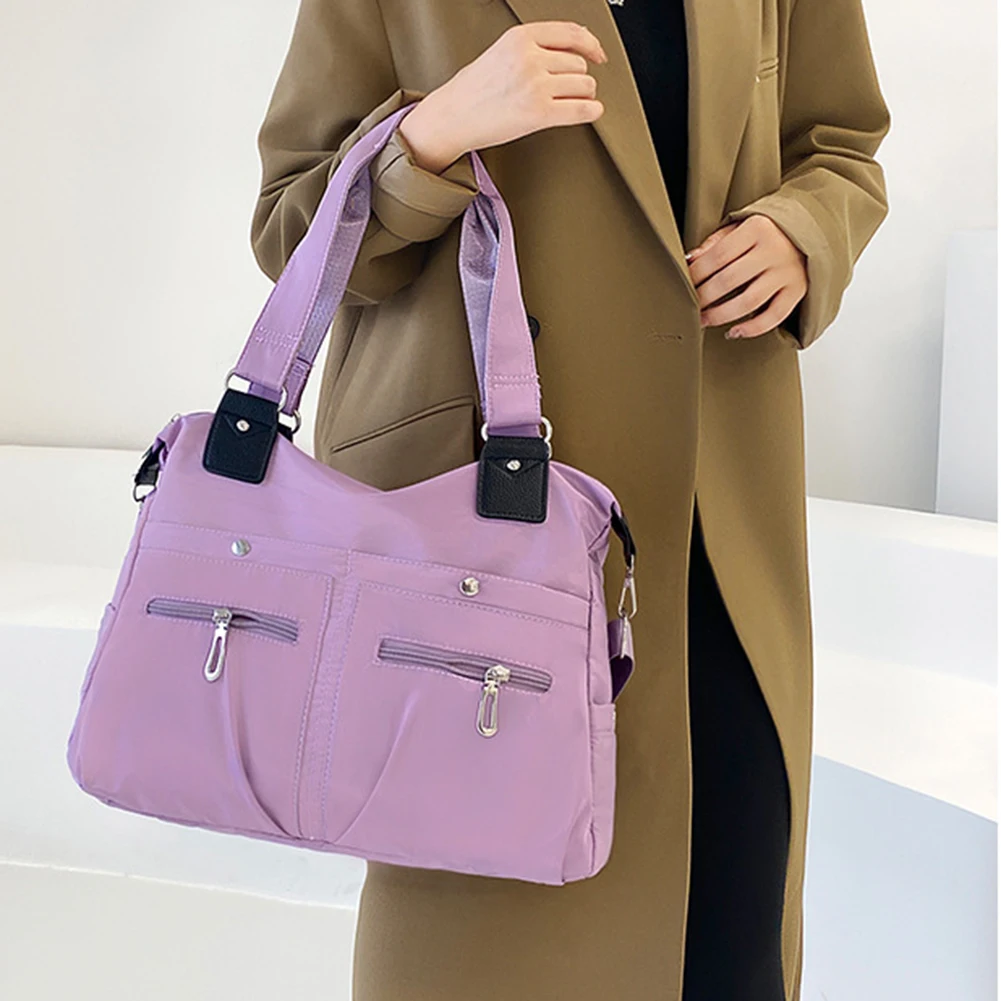 امرأة خمر حقيبة يد عادية Crossbody حقيبة كتف نايلون مقاوم للماء حقيبة ساع للسيدات حقيبة قطري محافظ السفر #2