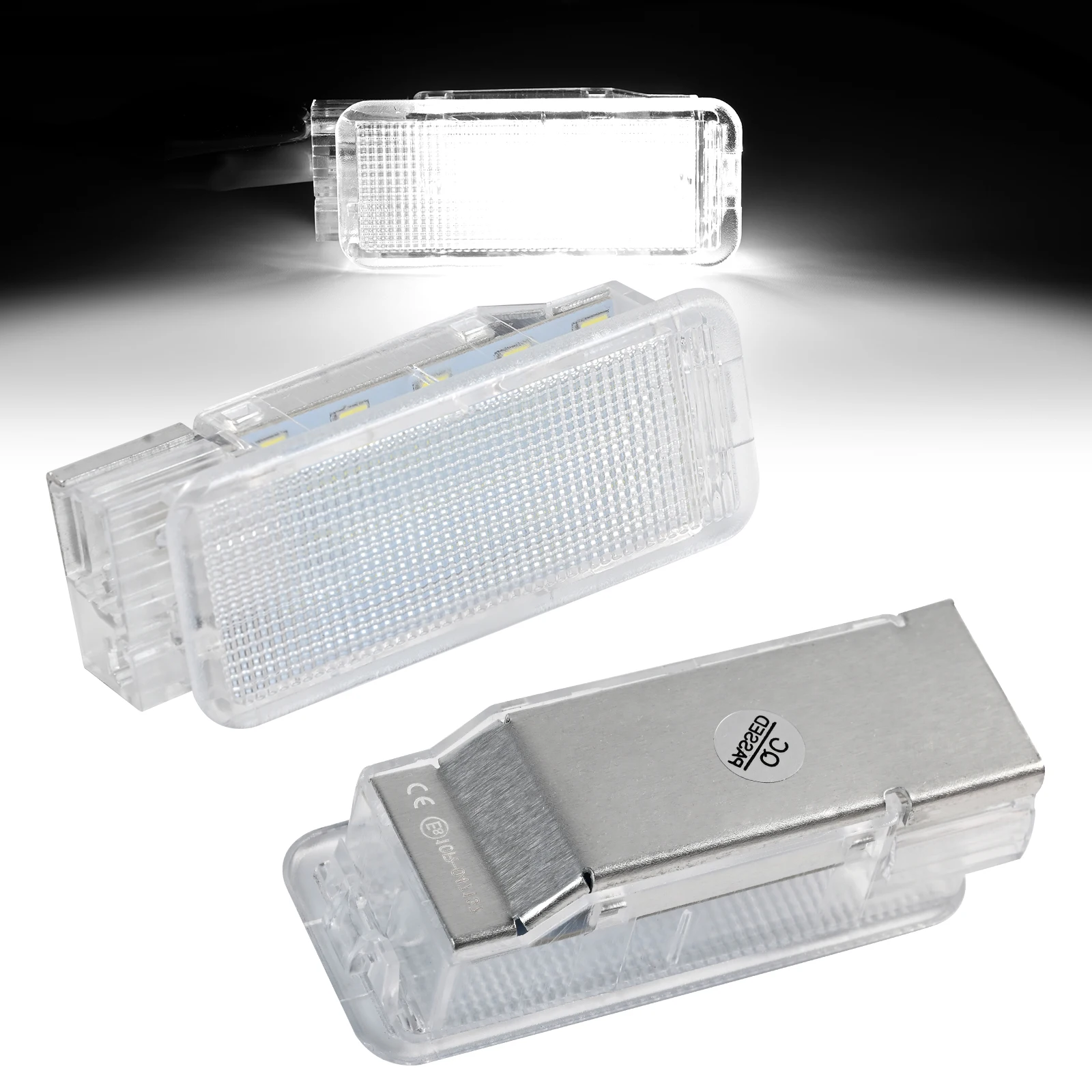 LED Bagagem Interior Luzes, Porta Lâmpada, Footwell, Tronco, Bagagem, Peugeot 1007, 206, 207, 306, 307, 308, 3008, 406, 407, 5008, 607, 806, 807, 2 PCes