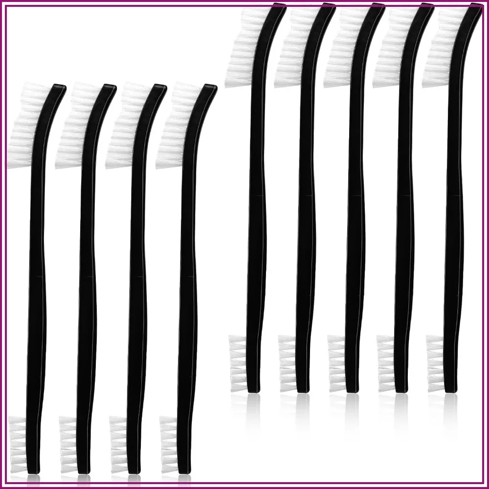

9Pcs Double-Ended Cleaning Brushes Set - Nylon All Purpose Clean Brush for Kitchen, Bathroom, Gaps, Corners