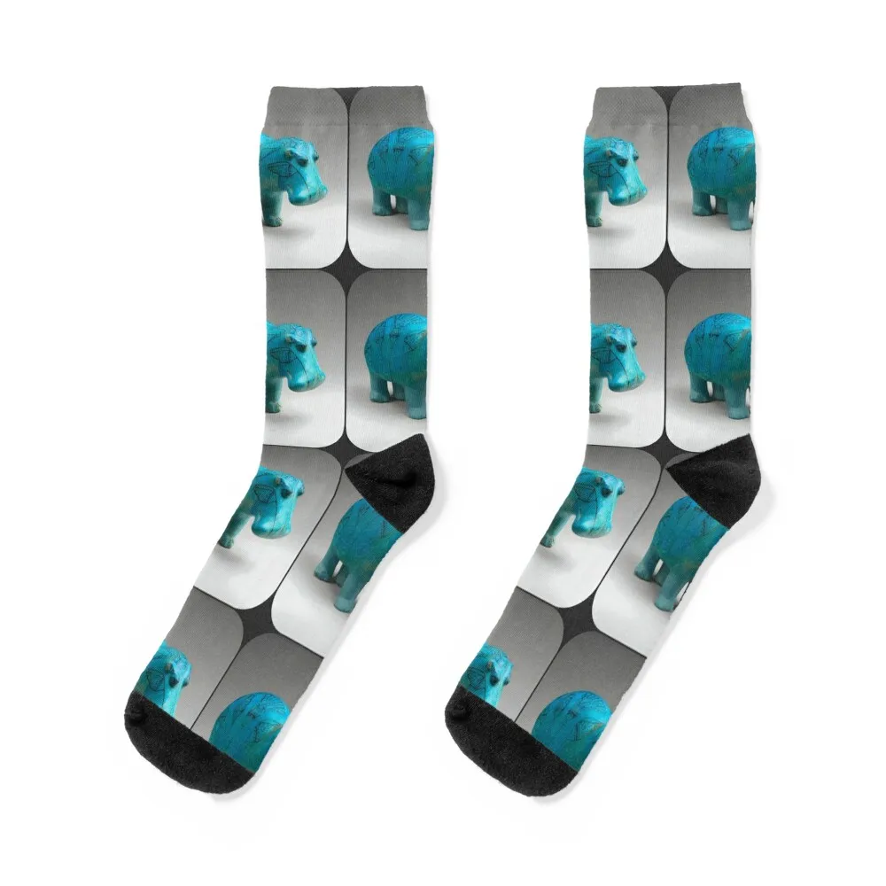 

William the Hippo- Ancient Egyptian figurine Socks sports stockings Running Stockings man Christmas Socks For Men Women's