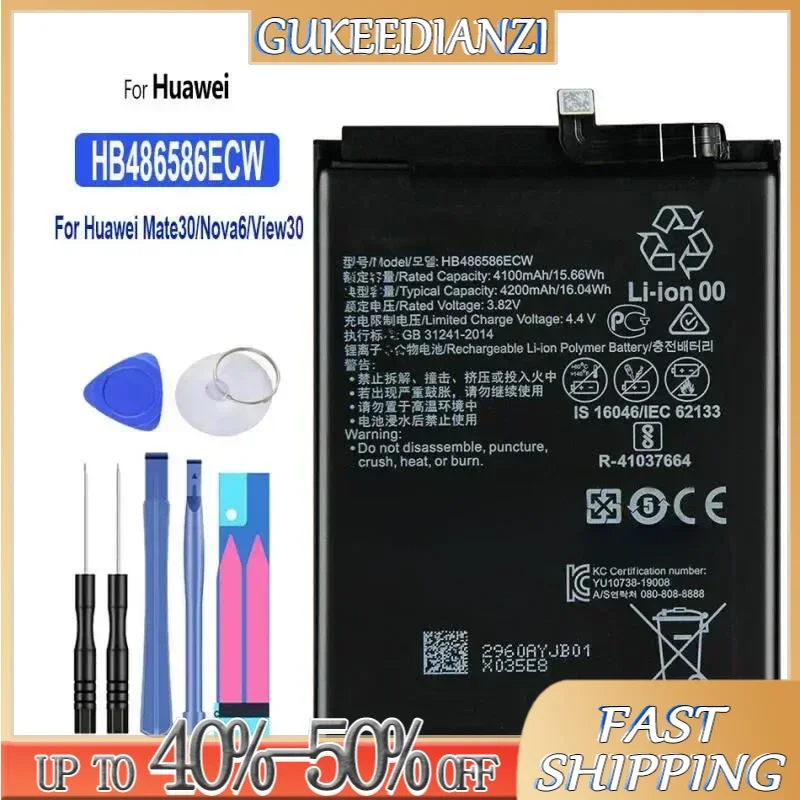 High Capacity Battery 2700mAh-5000mAh For Huawei Mate 30/40 Pro 1 2 7 8 S 20 X MT7 TL00 MT1 MT2 CRR-CL00 AN01 AL00 NXT-AL10