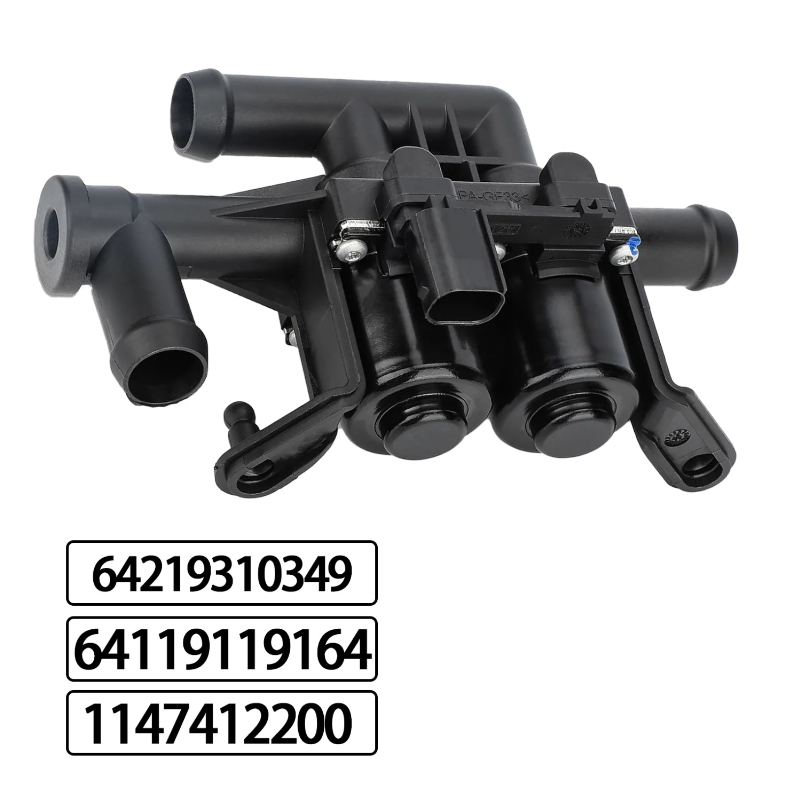 Heater Control Valve Water Cooling Solenoid Valve 64219310349 64114271156 For BMW F01-F12 520i 523i 528i 535i 550i 740i/Li 750Li