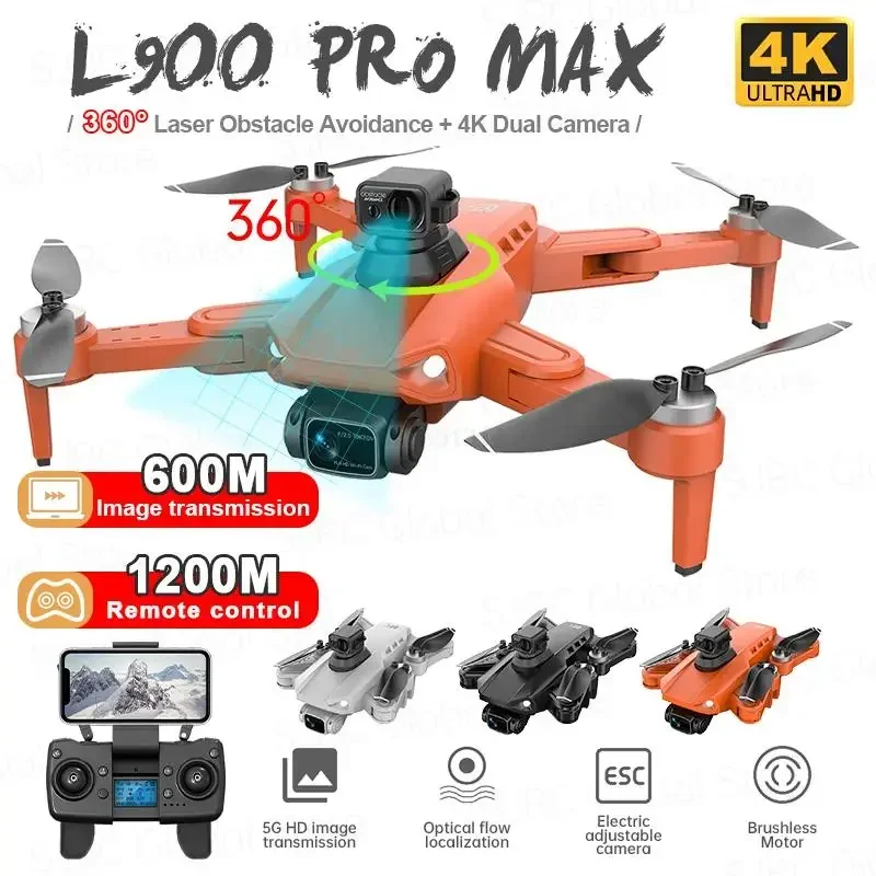 L900 Pro SE Max GPS Drone 4K Professional z kamerą 5G Wifi FPV Dron L900 Pro SE Składany quadcopter RC VS KF102 Max Toys