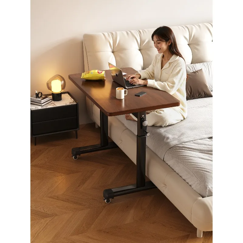 Removable bedroom computer desk Lift bedside table Household simple desk Long table Workbench
