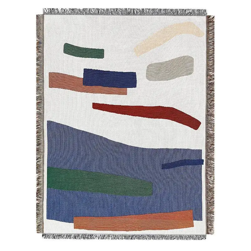 Imagem -06 - Textile City Ins Musical Note Blanket Home Decor Abstrata Tapeçaria Nórdica Minimalista Geométrica Cobertor Criativo 130*160