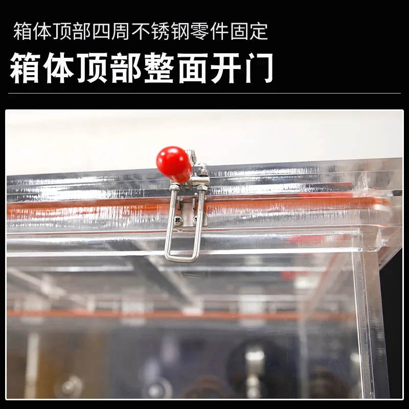 Glove box laboratory into grinding anaerobic simple operation box fully transparent plexiglass glove box