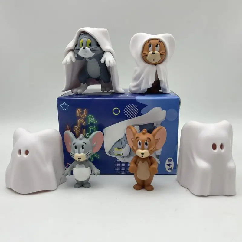 Spot Anime Film Geist Kostüm Verstecken Stil Tom Jerry Lustige Blind Box Desktop Ornament Kinder Geburtstag Geschenke