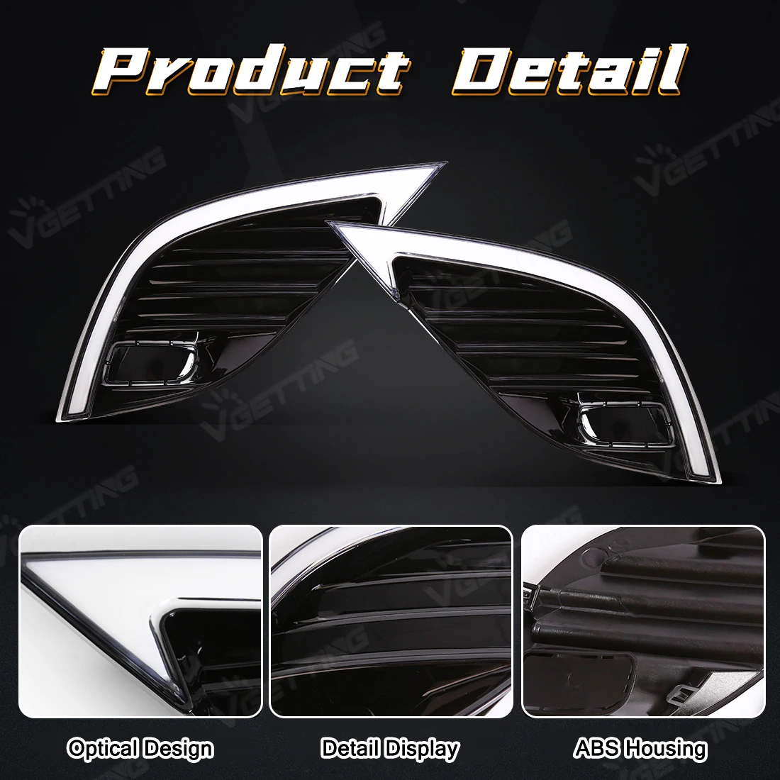 DRL For Toyota Camry SE XSE 2018 2019 2020 8th LED Daytime Running Lights Fog Front Bumper Headlights Turn Signal Lamps Daylight