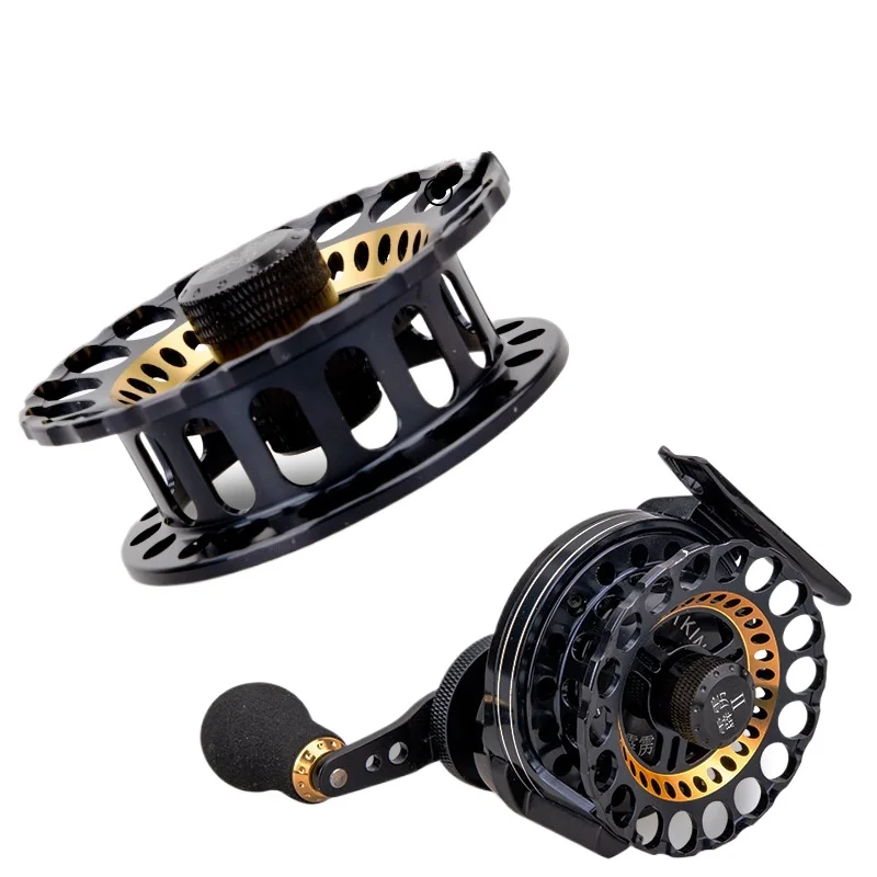 

Ant King New Raft Fishing Wheel Bolt Second Generation All Aluminum Alloy Body Hollow Line Cup Sea Raft Wheel Micro Lead Wheel