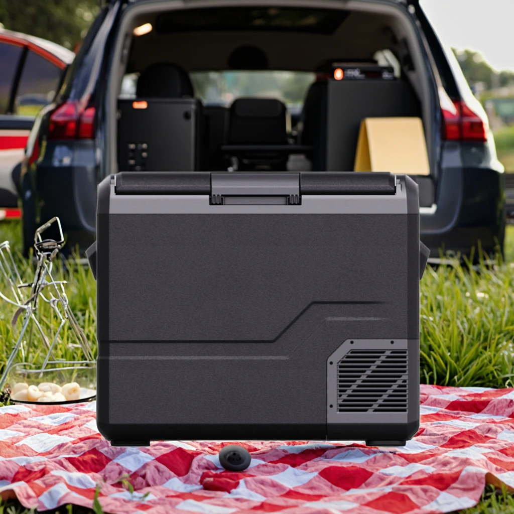 

2025 High Quality New Arrival 50L Compressor Electric 12V 24V Plastic Fridge for Car Vehicle Home Hotel Outdoor RV Portable