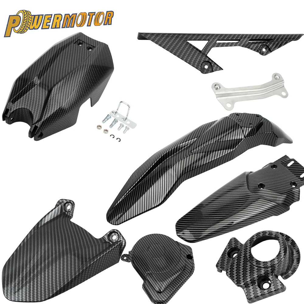 Für Talaria Sting X3 MX3 MX4 Motorrad Vorne Hinten Kotflügel Batterie Abdeckung Kit Zubehör Wasser Faser Kotflügel Motocross Enduro