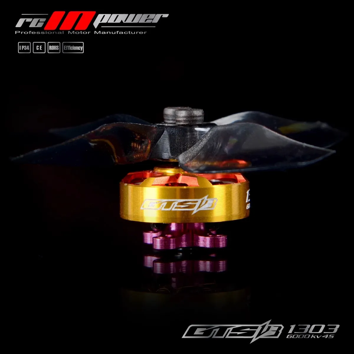 Rcinpower Gts V3 1303 Plus Brushless Motor 11500kv 2s 8000kv 3s 6000kv 4s Lipo For Fpv Freestyle 2-3inch Cinewhoop Drones Parts