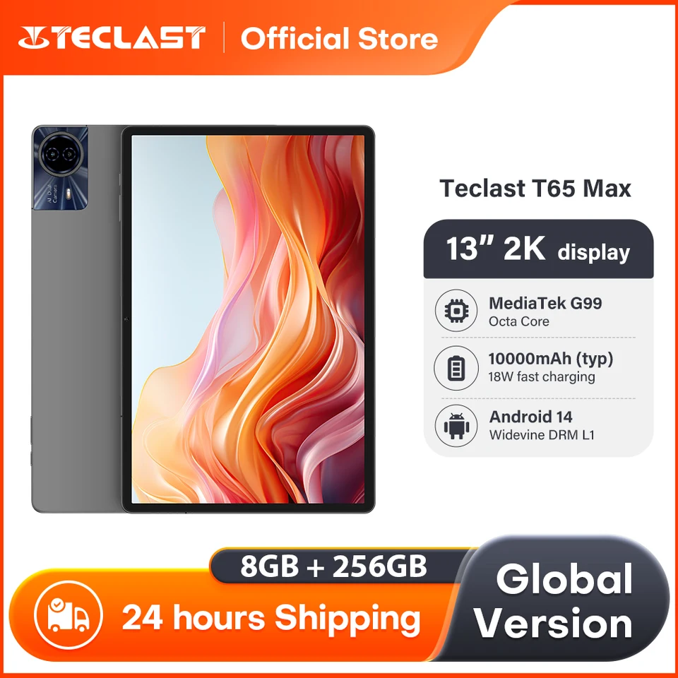 TECLAST T65 MAX 256GB 13インチ　Androidタブレット TECLAST T65 Max 13インチ Android 14タブレット
