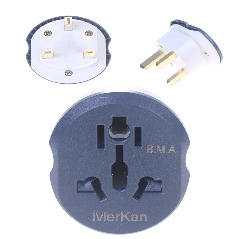 

1/2 шт. адаптер британской вилки 250 В 13 А HK дорожный адаптер-конвертер 2 круглая розетка универсальная настенная розетка переменного тока из Австралии, США, ЕС, CN к Великобританию