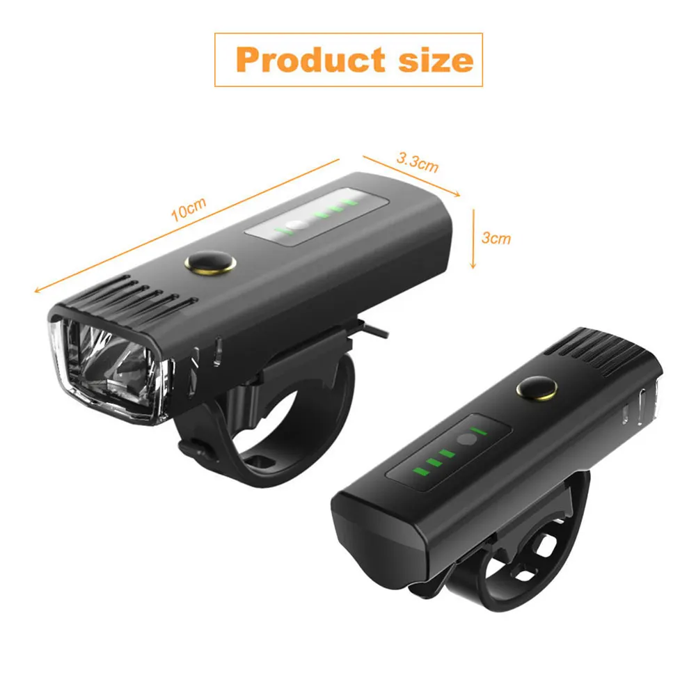 Panyz Smart Induction Bicycle Front Light Set USB Rechargeable Rear Light LED Headlight Bike Lamp Cycling FlashLight For Bike