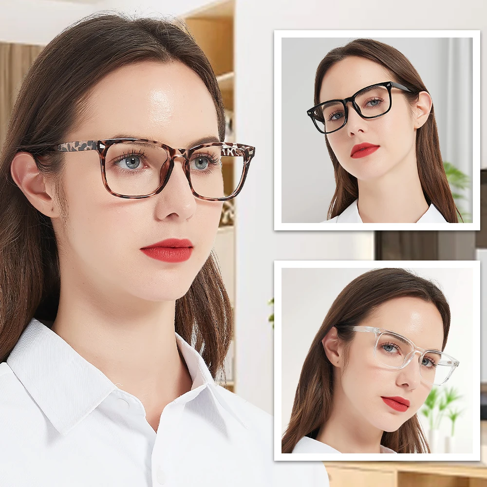 Anti Blue Light Blocking Men Reading Glasses Women Square Optical Reader Computer Optical Eyeglass
