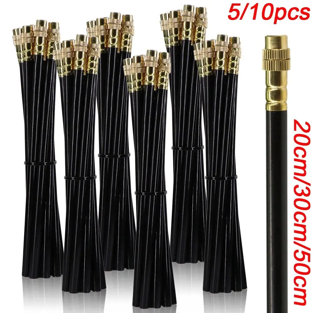 

5/10pcs New 20/30/50cm Misting Nozzles Adjustable Brass Atomization Sprayer 360° Free-bend 8mm Irrigation Auto Watering