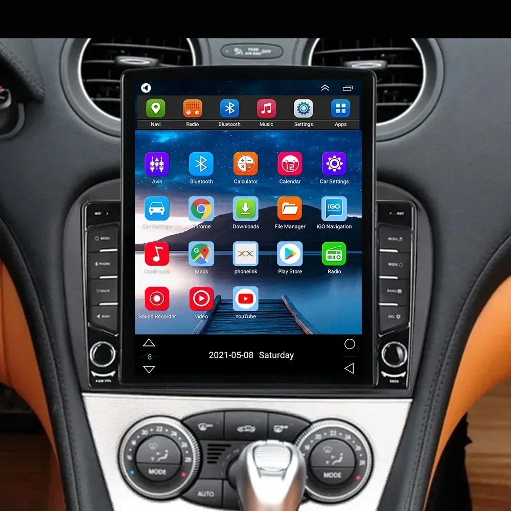 8-Core QLED 8+256G Android All in one For Mercedes Benz SL R230 SL350 SL500 SL55 SL600 SL65 2001-2007 Wireless Carplay GPS 2Din