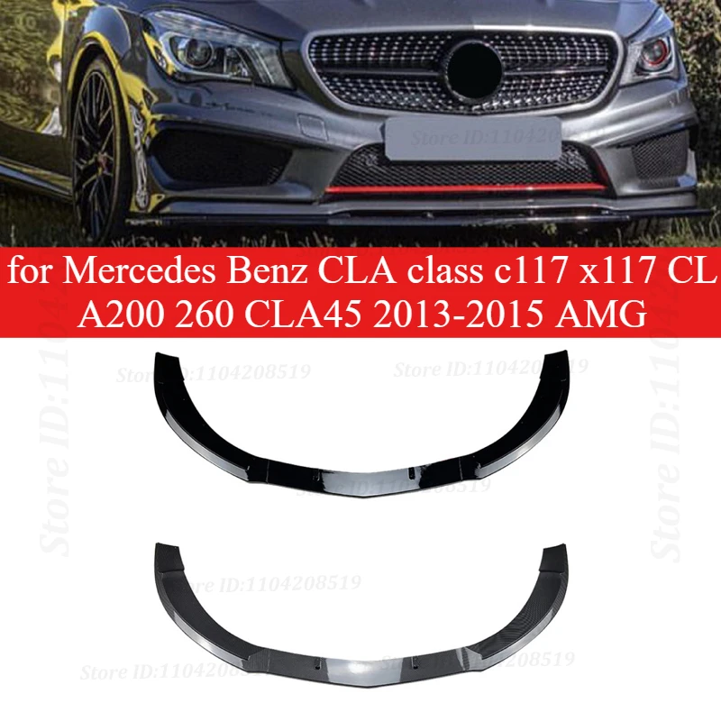 For Mercedes-Benz CLA-Class C117 X117 CLA200 CLA260 CLA45 AMG (2013-2015) Front Lip Spoiler