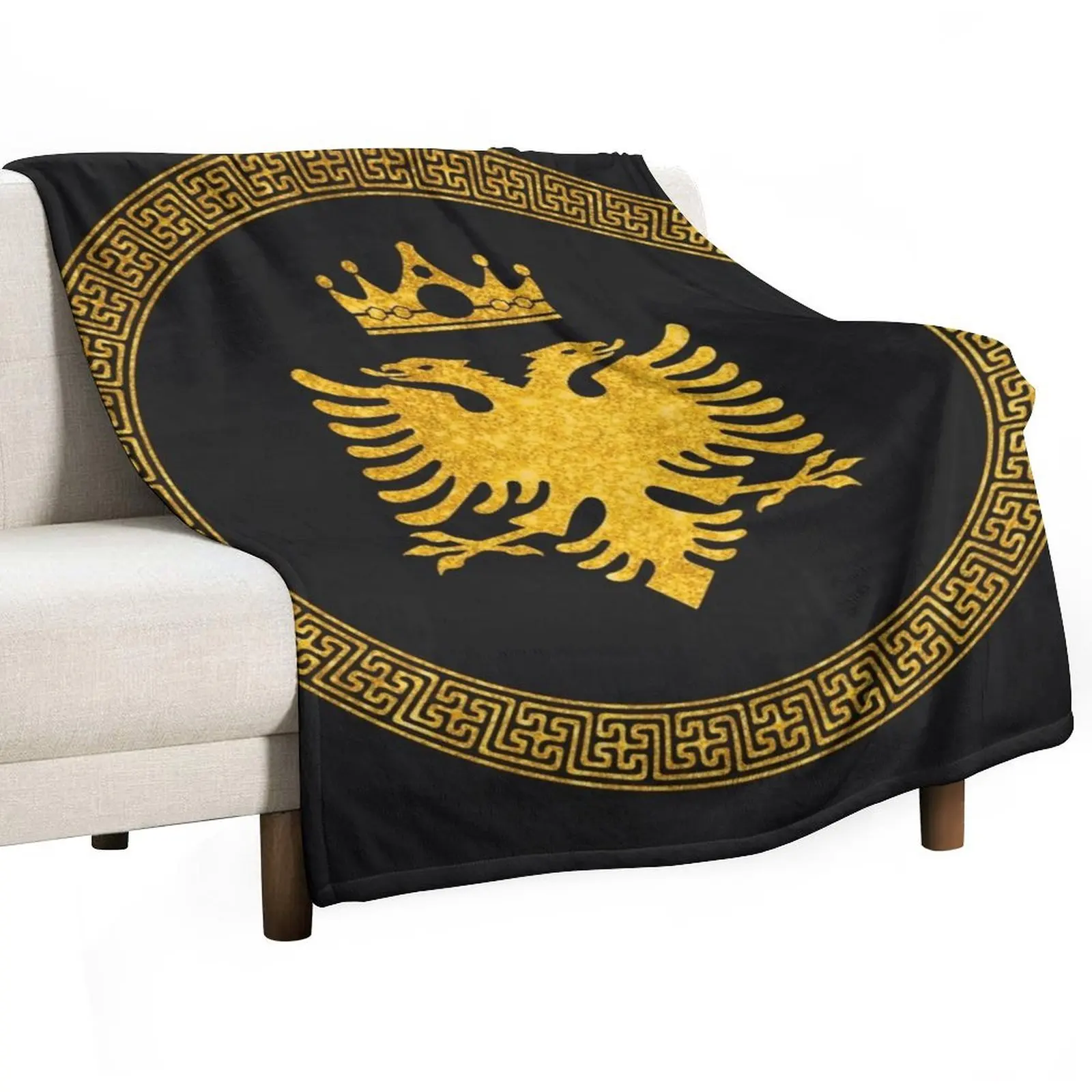 

Gold Eagle Throw Blanket Personalized Gift Multi-Purpose anime Luxury Throw Blankets
