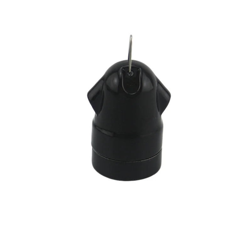 Portalampada in ceramica con doppio ingresso laterale raccordi E27 Base lampadina con gancio per luci stringa
