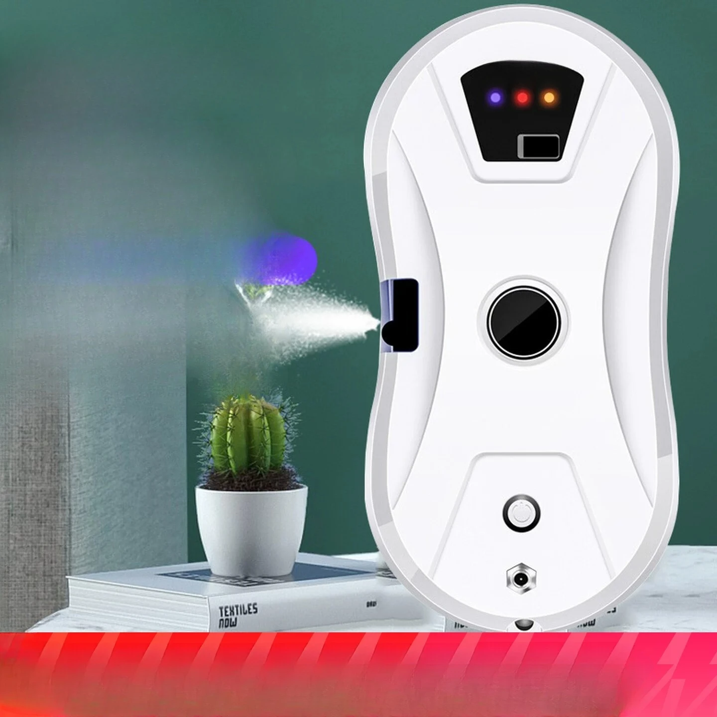 

Automatic water spray window cleaning robot Smart home automatic window cleaning Electric layer Double-sided glass cleaning